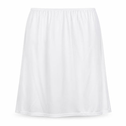 Preworn Womens White Polyester A-Line Skirt Size 12