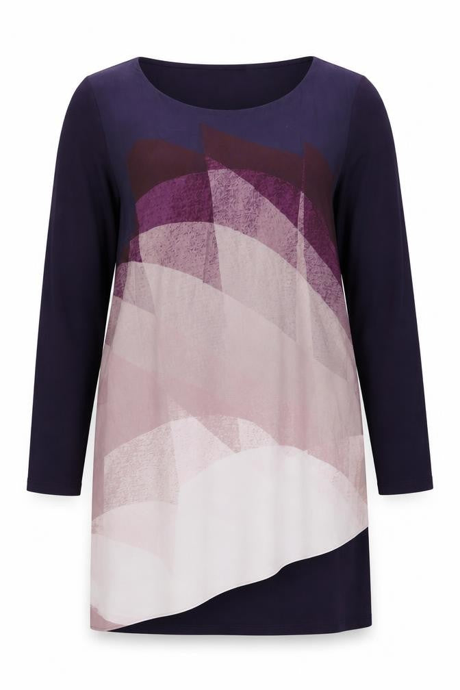 Phase Eight Womens Multicoloured Geometric Polyester Shift Size 12 Round Neck Pullover