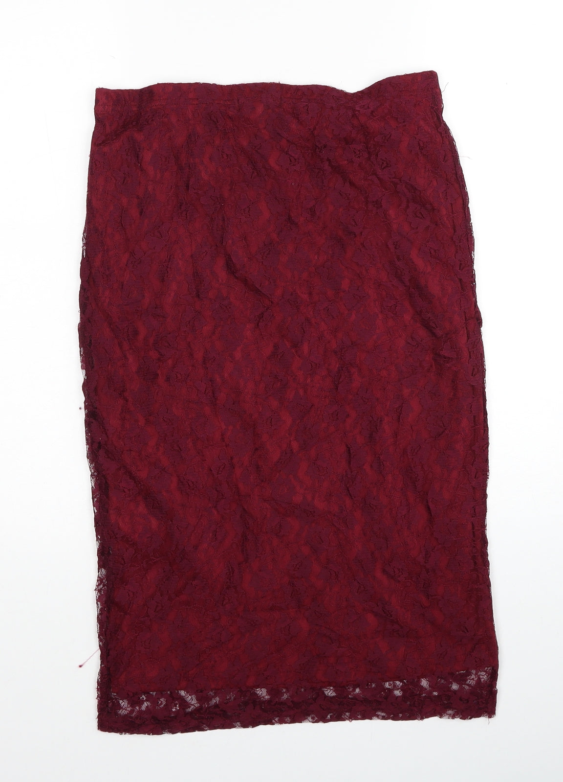 Amalie & Amber Womens Red Geometric Polyester Straight & Pencil Set Size 12