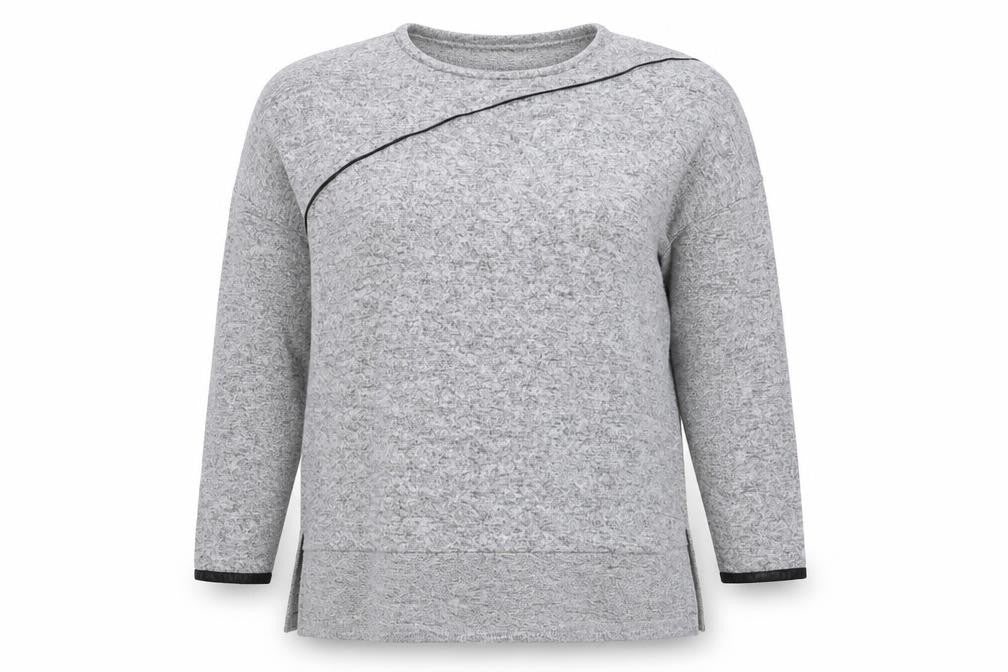 Zara Womens Grey Round Neck Polyester Pullover Jumper Size M