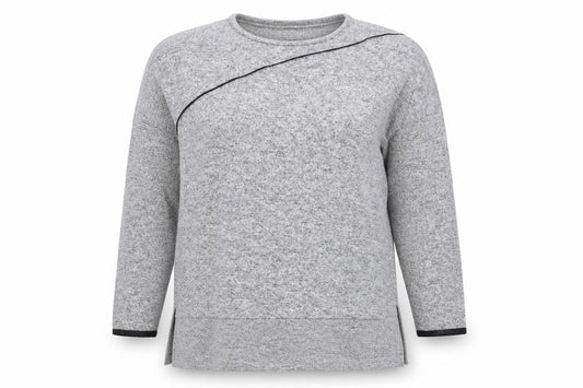 Zara Womens Grey Round Neck Polyester Pullover Jumper Size M