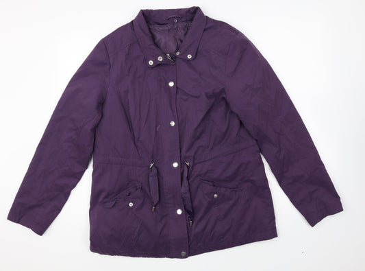 BHS Womens Purple Jacket Size 14 Zip