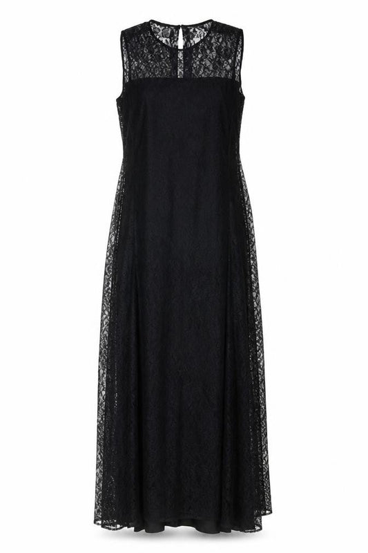 Young Mayfair Womens Black Polyester Maxi Size 8 Round Neck Zip
