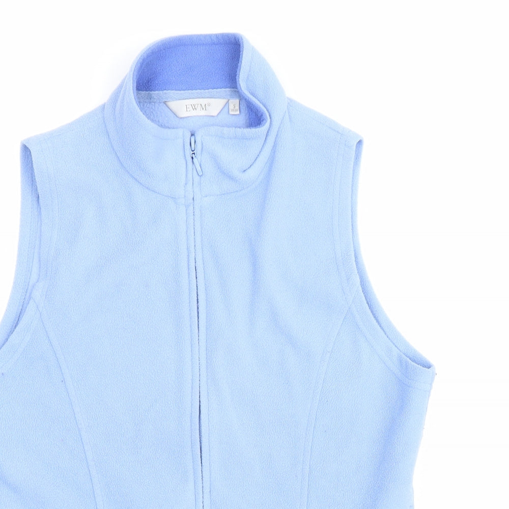 EWM Womens Blue Gilet Jacket Size S Zip