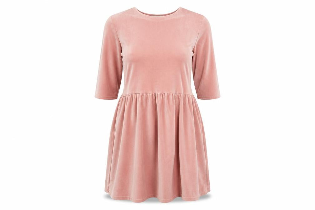 In the Style Womens Pink Polyester Fit & Flare Size 12 Round Neck Pullover