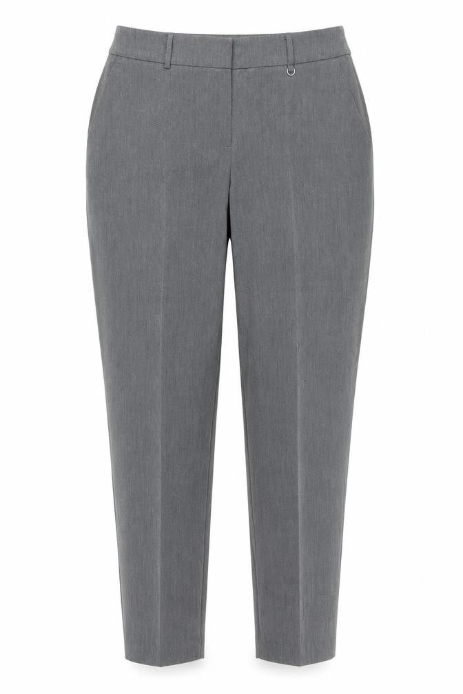 Dorothy Perkins Womens Grey Polyester Carrot Trousers Size 8 Regular Hook & Eye