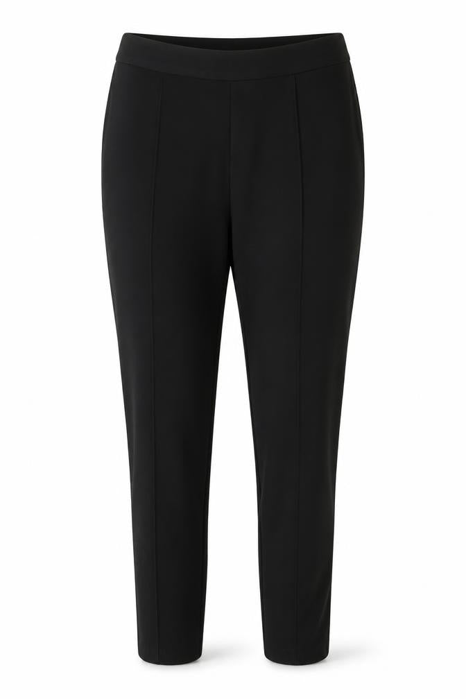 Olive + Oak Womens Black Viscose Jogger Trousers Size M Regular