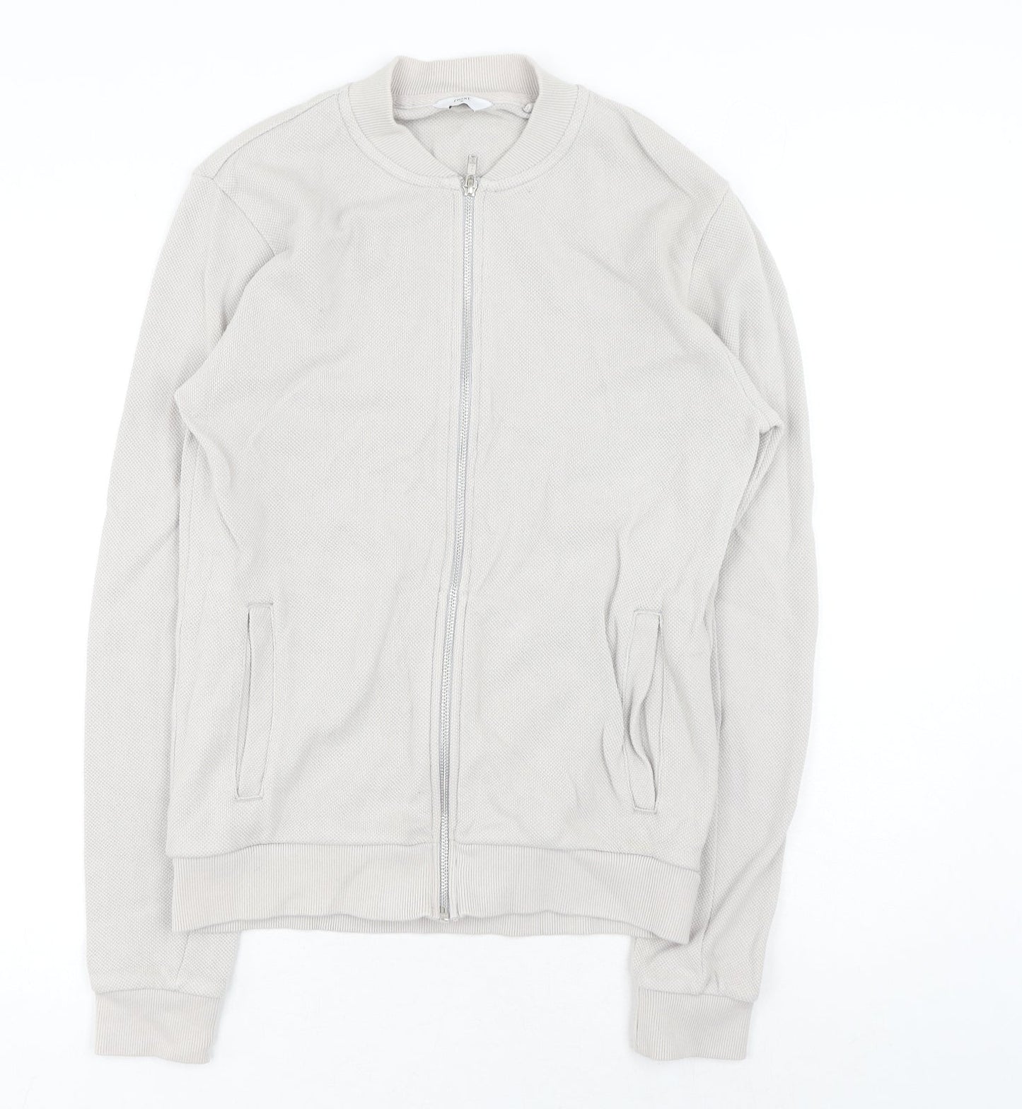 NEXT Mens Grey Cotton Full Zip Sweatshirt Size S