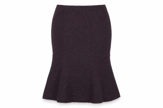 Kaliko Womens Purple Polyester Trumpet Skirt Size 16 Zip