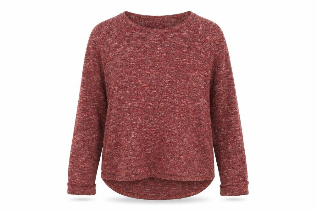 Sparkle & Fade Womens Orange Boat Neck Acrylic Pullover Jumper Size M