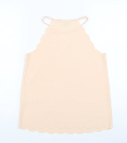 New Look Womens Pink Viscose Basic Tank Size 8 Halter