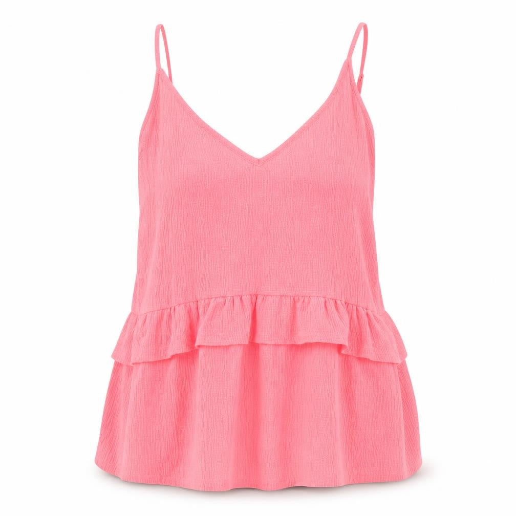 George Womens Pink Polyester Basic Blouse Size 12 V-Neck