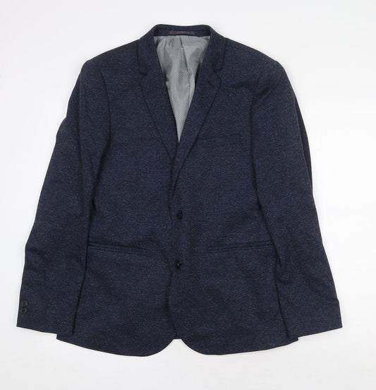 Burton Mens Blue Polyester Jacket Blazer Size M