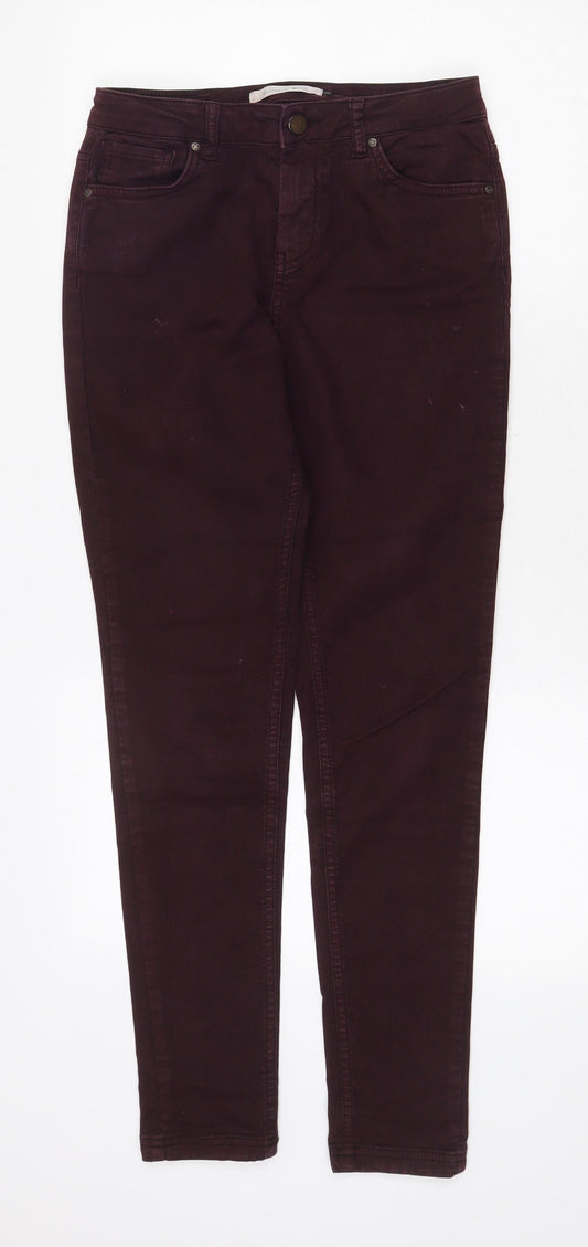 Maison de Nimes Womens Purple Cotton Skinny Jeans Size 28 in Regular Zip