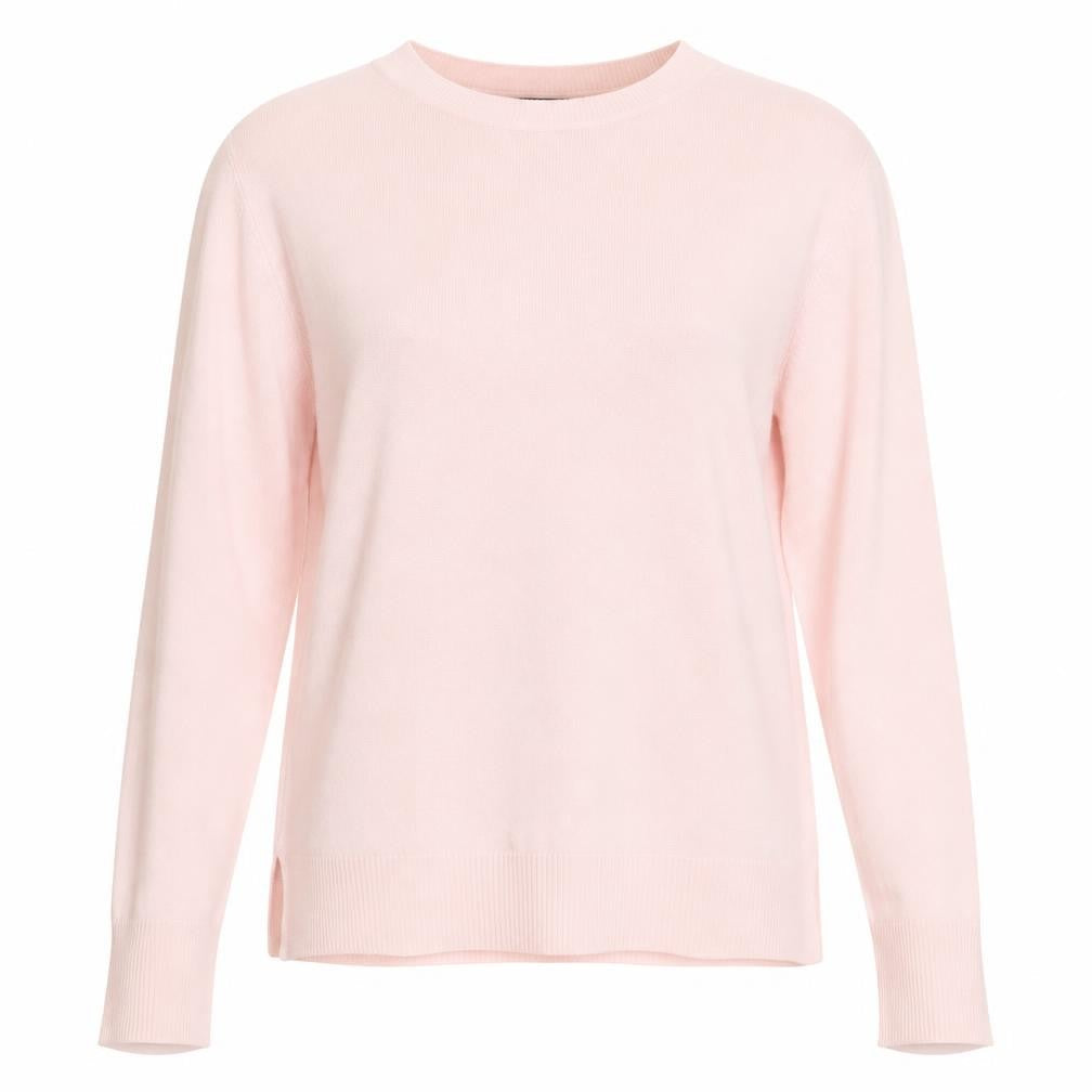 Marks & Spencer Womens Pink Boat Neck Acrylic Pullover Jumper Size 12