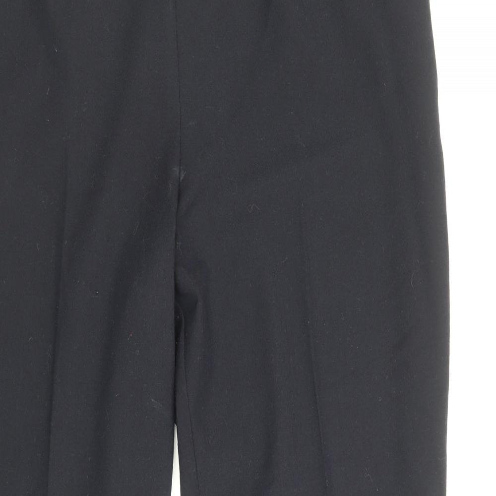 Marks and Spencer Womens Blue Polyester Dress Pants Trousers Size 14 Regular Zip