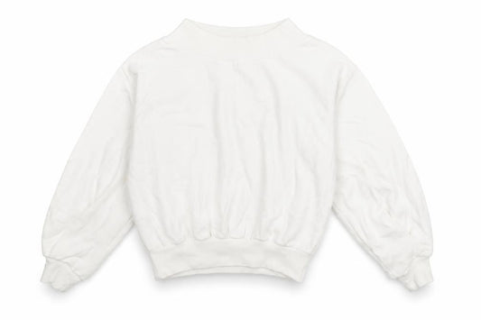 Boohoo Womens White 100% Cotton Pullover Sweatshirt Size 6 Pullover
