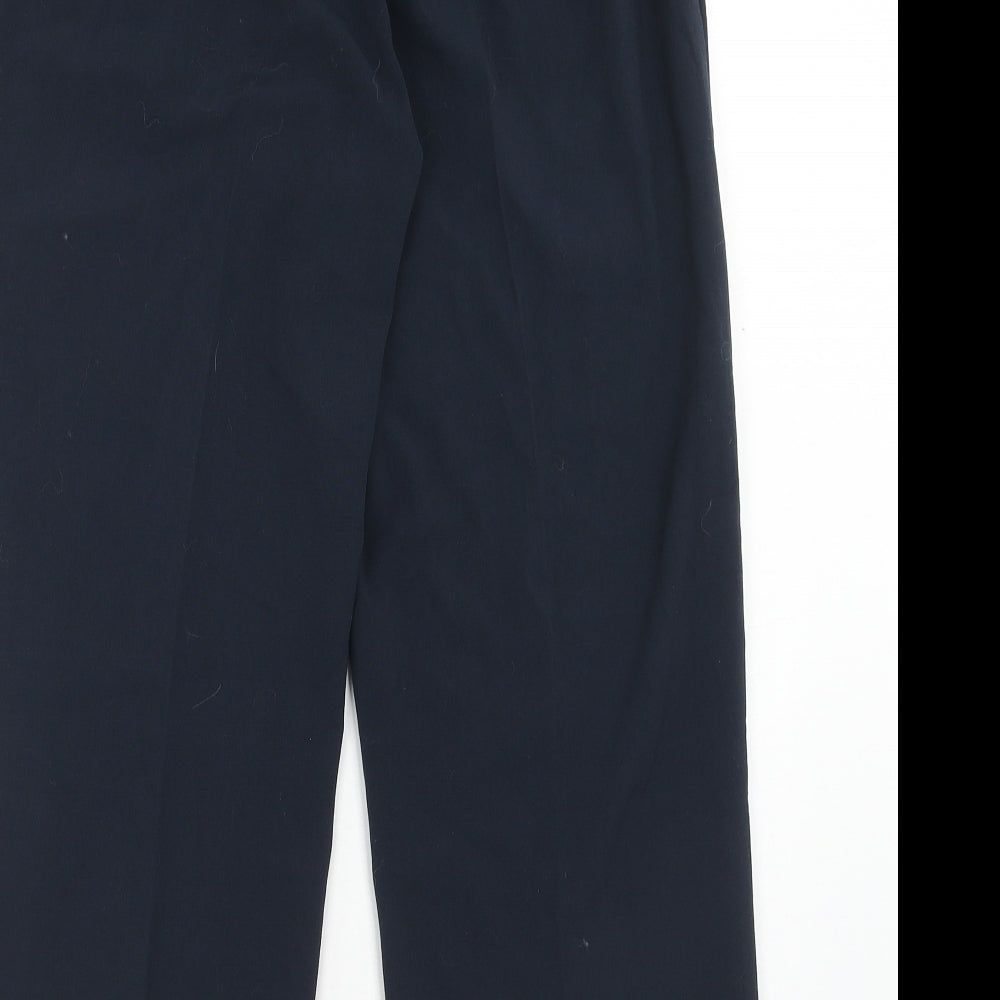 Special Collection Womens Blue Polyester Dress Pants Trousers Size 14 Regular Hook & Eye