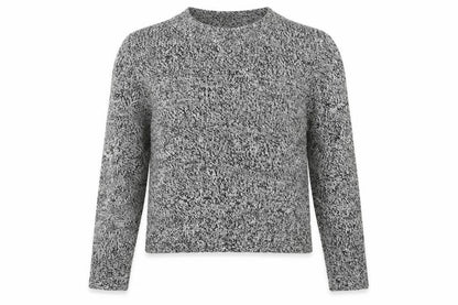 Divided by H&M Womens Grey Scoop Neck Acrylic Pullover Jumper Size S