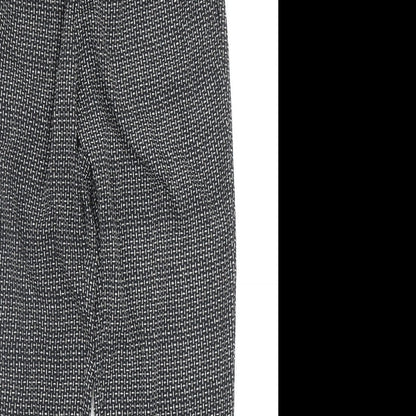 H&M Womens Black Geometric Polyester Jogger Trousers Size 10 Regular