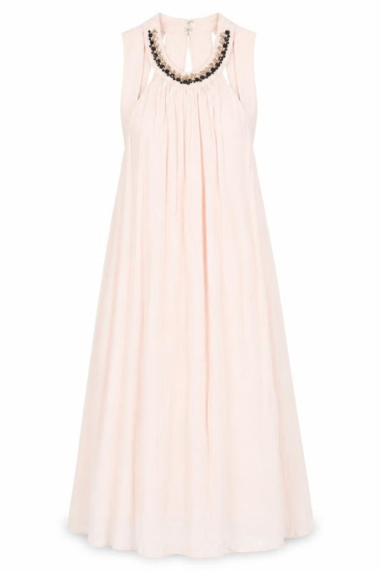 ASOS Womens Pink Viscose Fit & Flare Size 12 Round Neck Hook & Eye