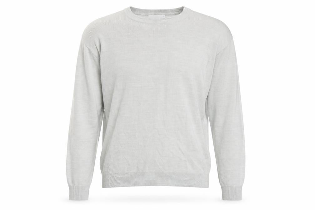 Jacamo Mens Grey Round Neck Acrylic Pullover Jumper Size L