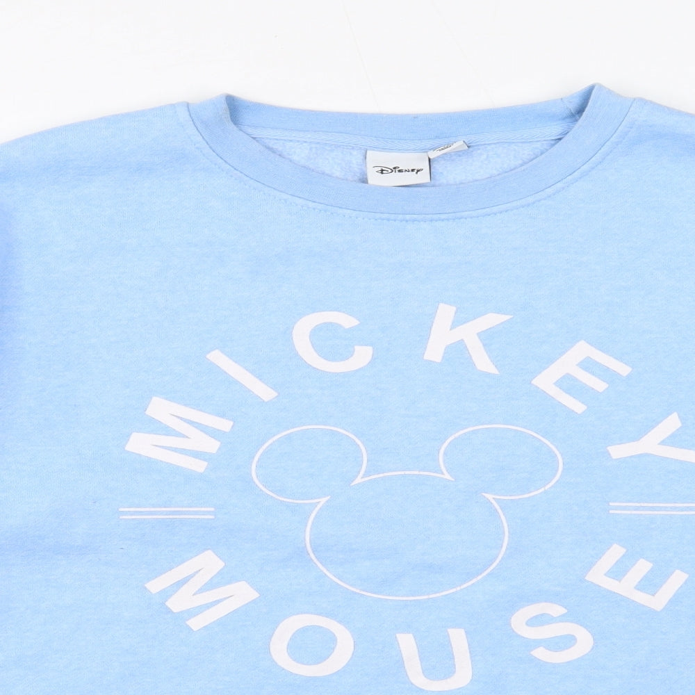 Primark Womens Blue Polyester Pullover Sweatshirt Size 12 Pullover - Mickey Mouse