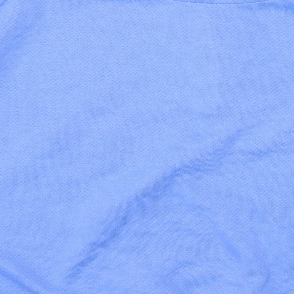 Chase Womens Blue Polyester Pullover Sweatshirt Size 14 Button