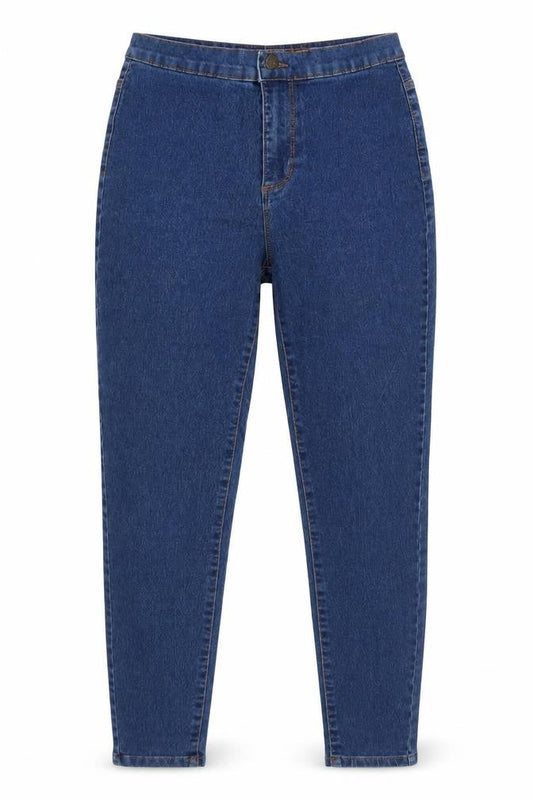 Denim & Co. Womens Blue Cotton Jegging Jeans Size 10 Regular Zip