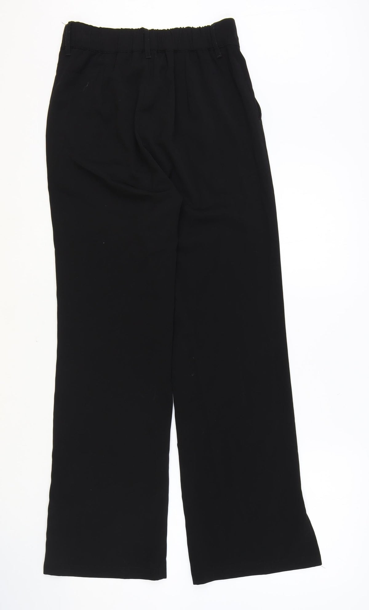 Yishion Womens Black Polyester Trousers Size M Regular Zip