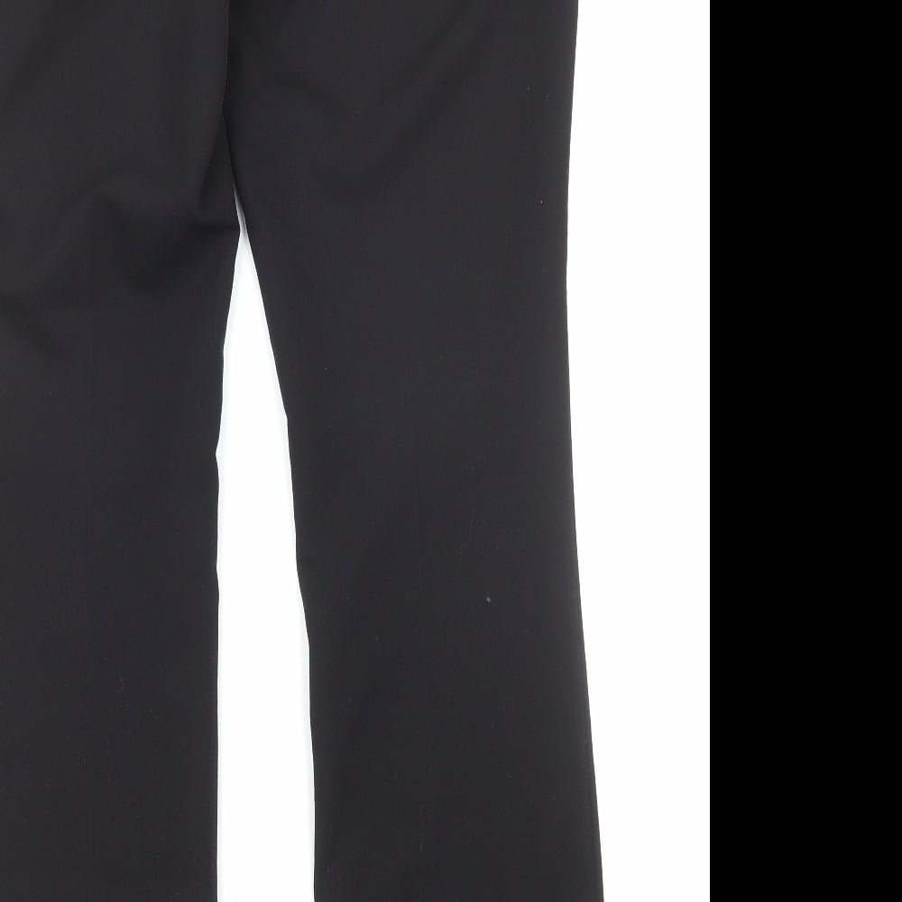 Dorothy Perkins Womens Black Viscose Dress Pants Trousers Size 10 Regular Zip