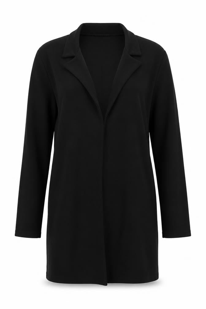 PRETTYLITTLETHING Womens Black Jacket Coatigan Size 8