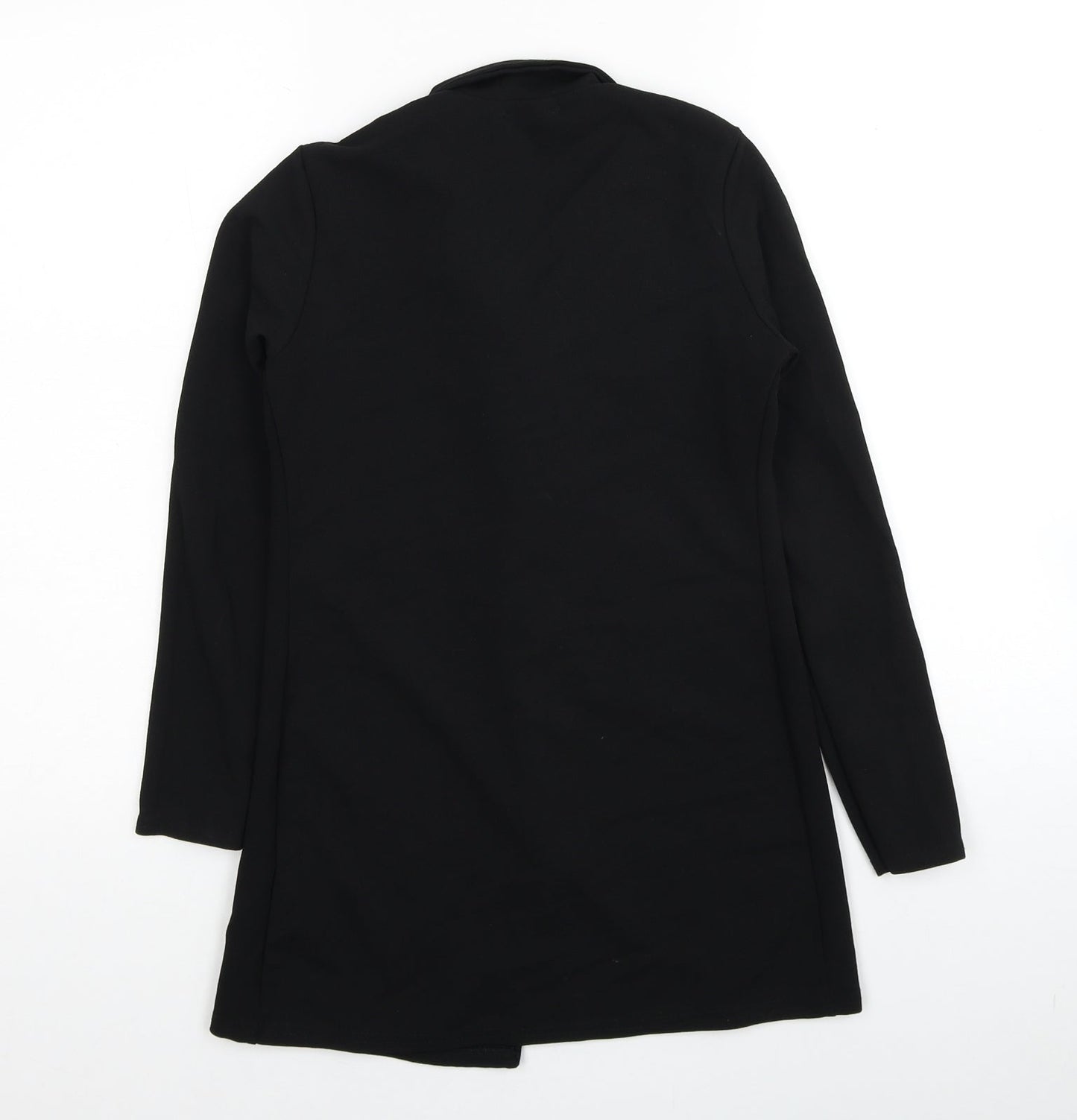 PRETTYLITTLETHING Womens Black Jacket Coatigan Size 8