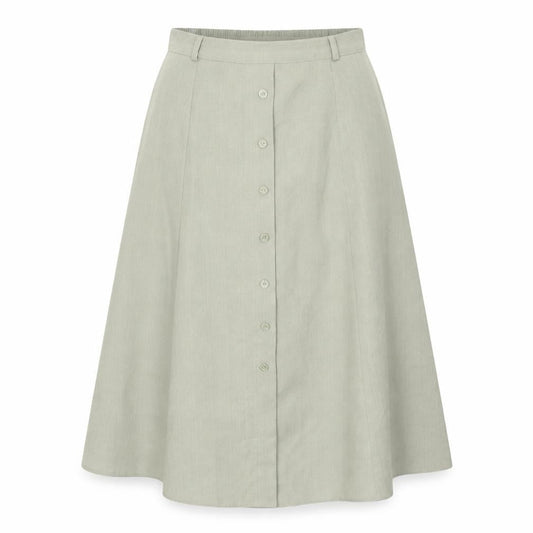 Bonmarché Womens Green Polyester Swing Skirt Size 14 Button