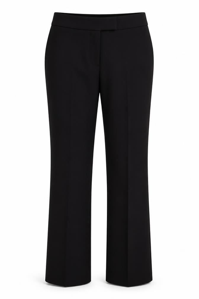 George Womens Black Polyester Dress Pants Trousers Size 10 Regular Zip