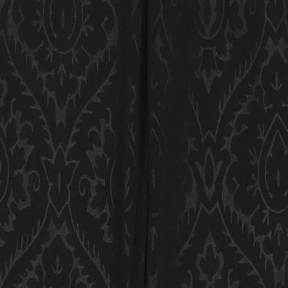 Oasis Womens Black Geometric Polyester Trousers Size 10 Regular Zip
