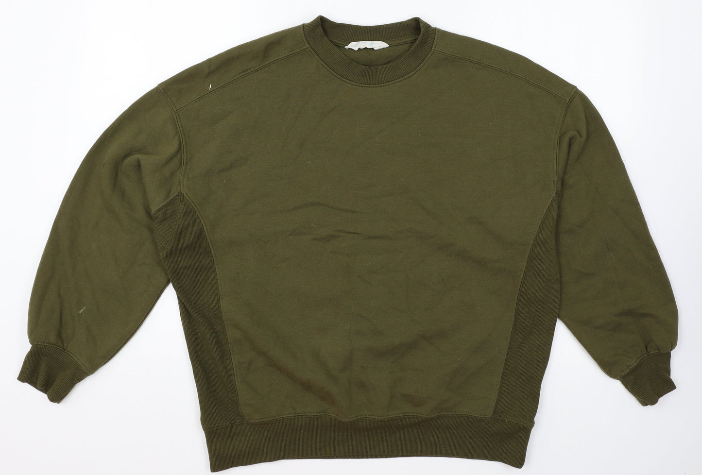Primark Womens Green Polyester Pullover Sweatshirt Size XS Pullover