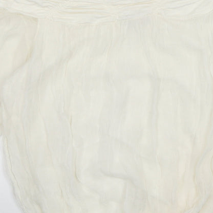 Phase Eight Womens White Viscose Basic Blouse Size S Off the Shoulder