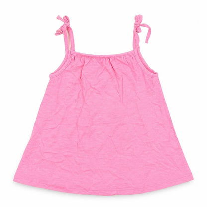 George Girls Pink 100% Cotton Basic Tank Size 3-4 Years Round Neck Pullover
