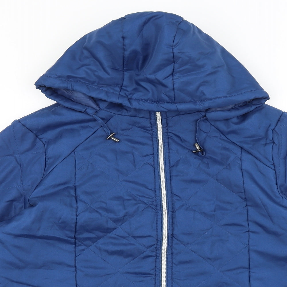 Anna De Lancay Womens Blue Jacket Size M Zip