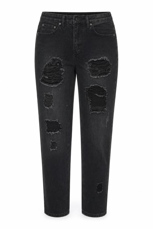 I SAW IT FIRST Womens Black Cotton Skinny Jeans Size 6 Regular Zip