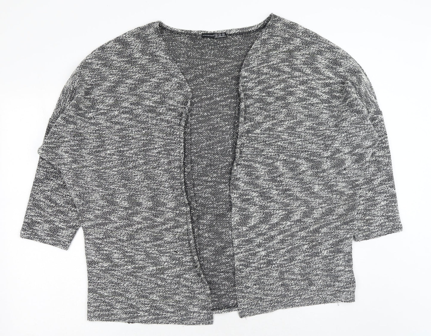 Atmosphere Womens Grey V-Neck Polyester Cardigan Jumper Size M