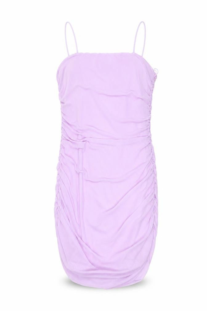 Select Womens Purple Polyester Bodycon Size 8 Square Neck Pullover