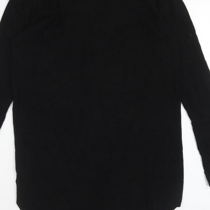 Select Womens Black V-Neck Viscose Cardigan Jumper Size 10