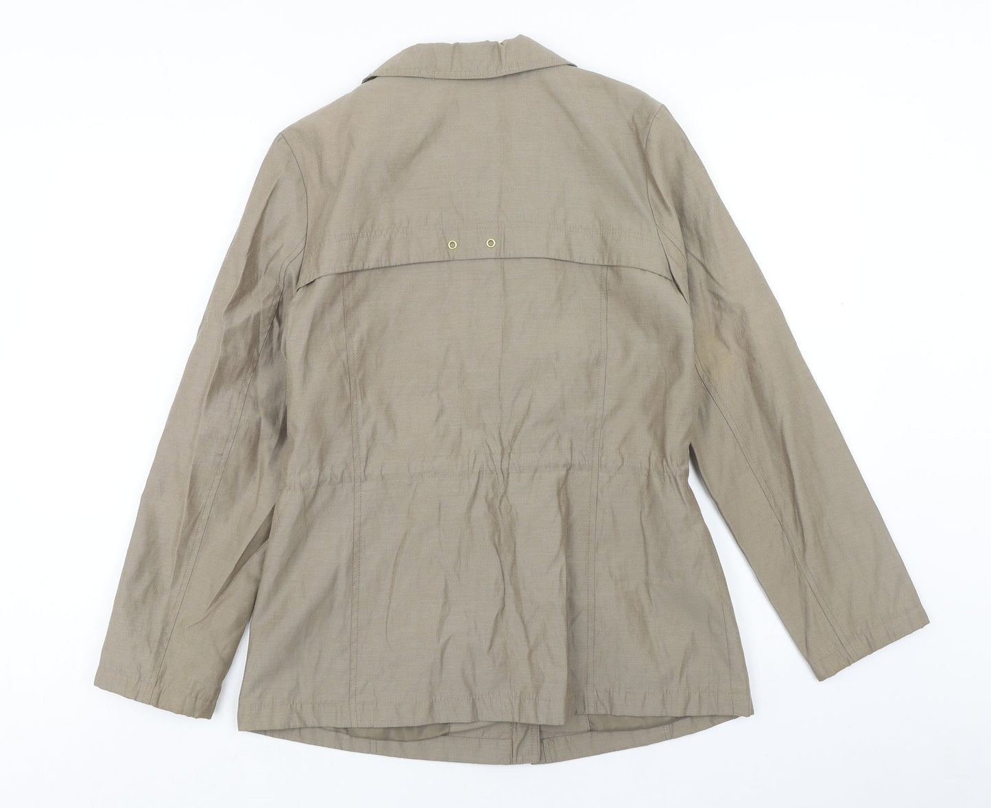 Marks and Spencer Womens Brown Jacket Size 8 Zip