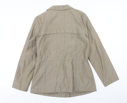 Marks & Spencer Womens Brown Jacket Size 8 Zip