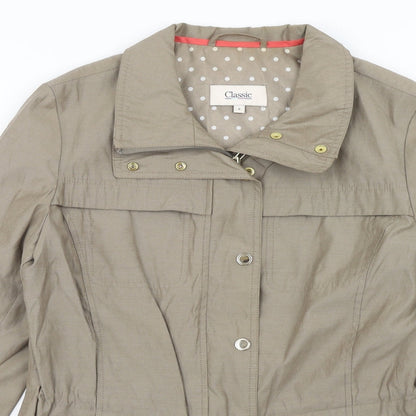 Marks & Spencer Womens Brown Jacket Size 8 Zip