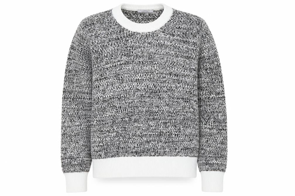 Marks & Spencer Womens Black Scoop Neck Cotton Pullover Jumper Size 14