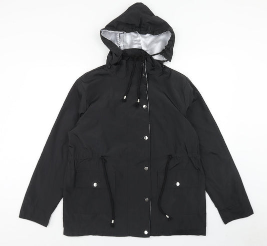 Bedee Womens Black Jacket Size M Zip