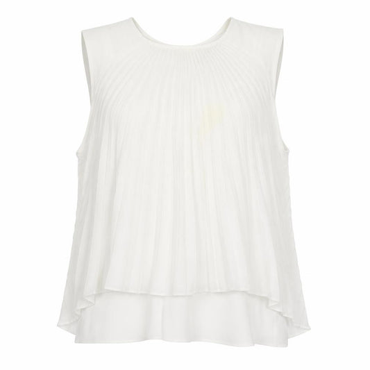 ASOS Womens White Polyester Basic Tank Size 14 Round Neck